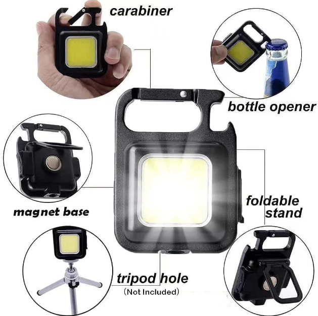 Cob Rechargeable Keychain Light