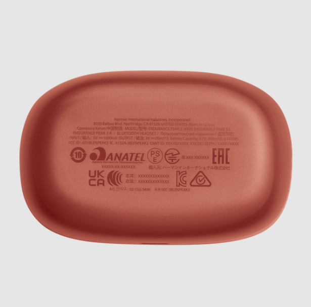 سماعات Endurance Peak 3 المقاومة للماء  من JBL | بني