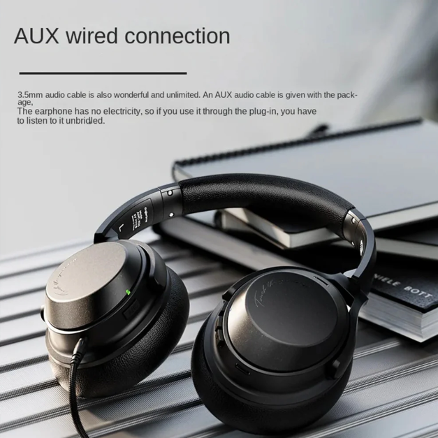 Fingertime Hybrid Noise Cancelling Wireless Headphones | Black