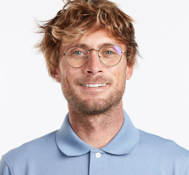 Barner Screen Glasses Ginza | Gold Matte