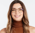 Barner Screen Glasses Ginza | Gold Matte