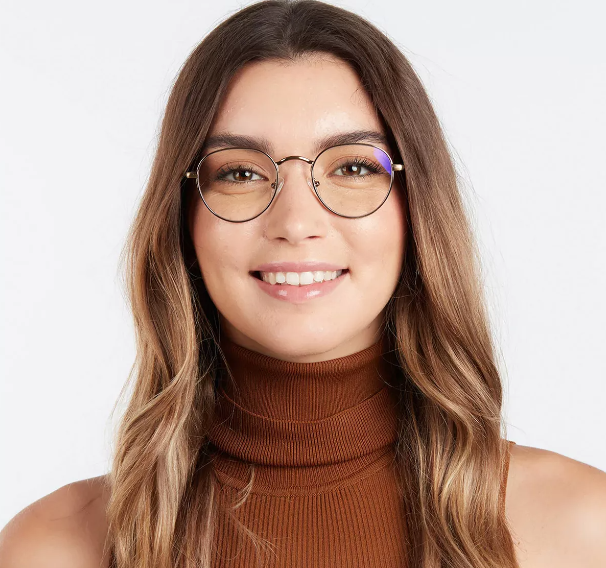 Barner Screen Glasses Ginza | Gold Matte
