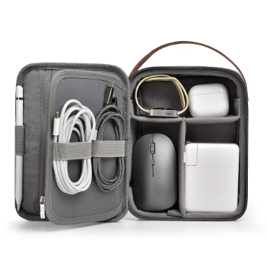 WiWU Minimalist Travel Pouch for Electronics Macbook Accessorie Organizer Bag - Gray (411325)