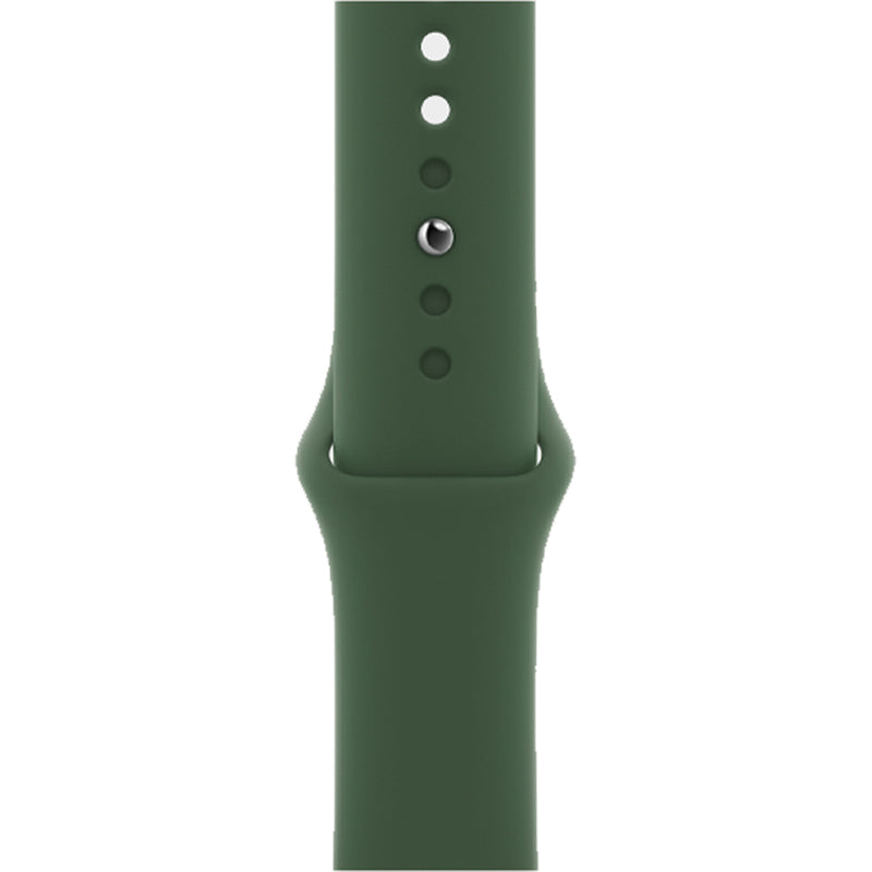 Apple Watch Series 7 GPS + Cellular, 41mm Green Aluminium Case with Clover Sport Band - Regular