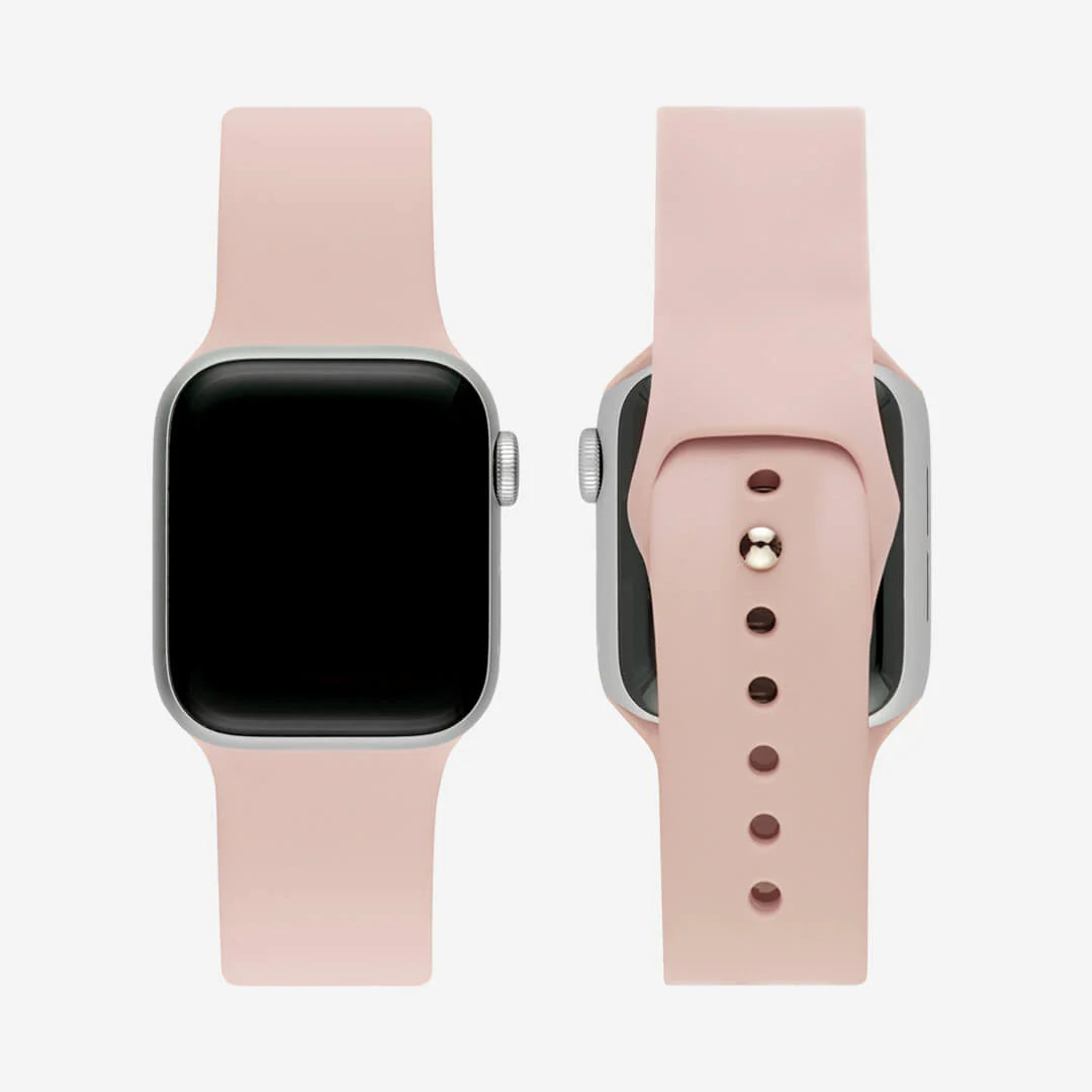 LZEL 38/40/41/42MM AvalonFlex Series 10 Silicone Watch Band Light Pink