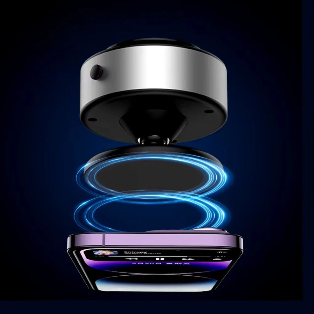 Automobile 360° Rotating Magnetic Vacuum Suction Mount | Silver