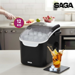 ماكينة صنع الثلج من SAGA بسعة 12 كجم