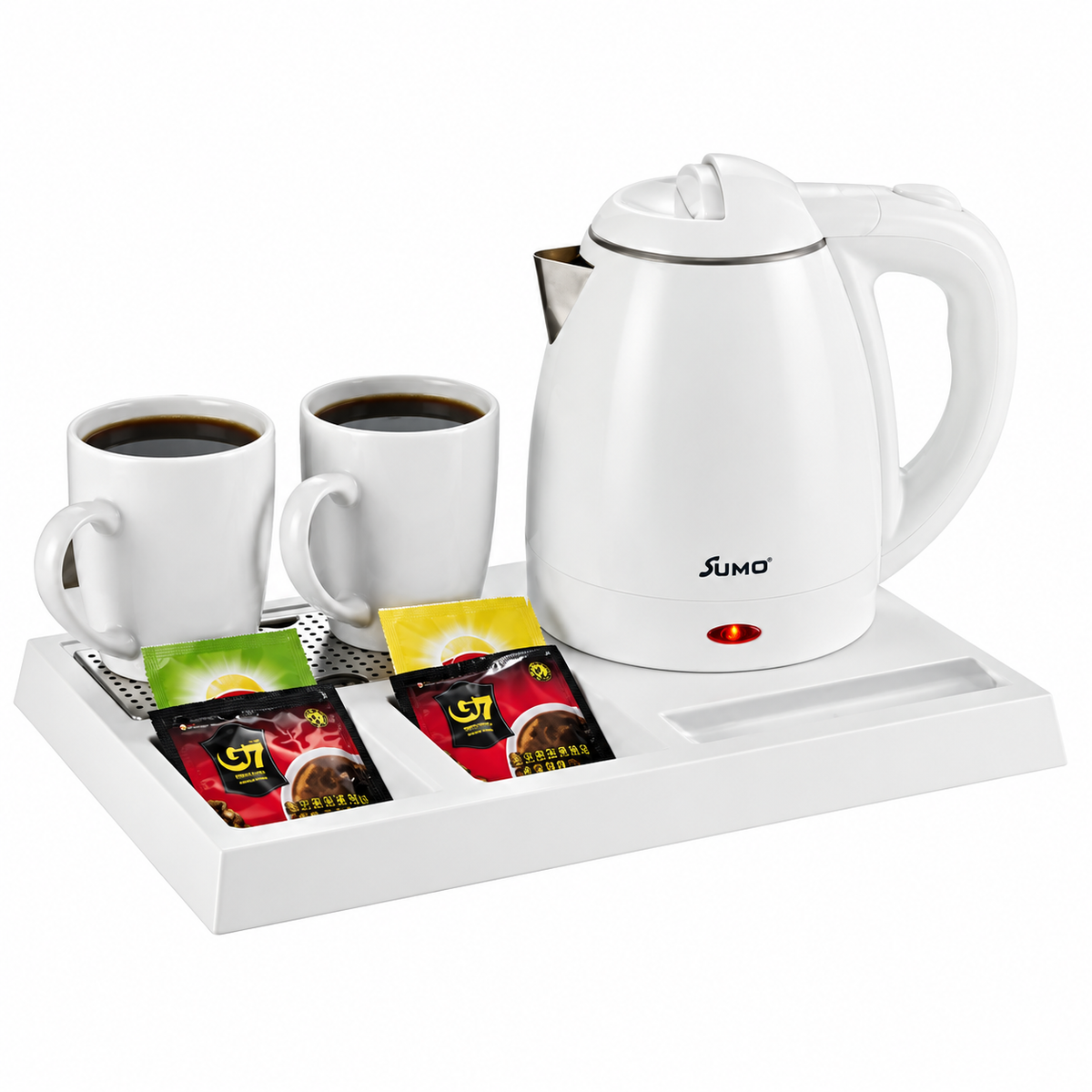 Saga Hotel Kettle Set 1.2L With 2 Ceramic Cups 1350w