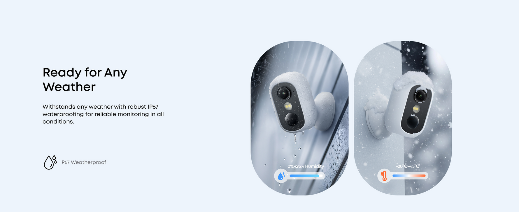 eufyCam C35 Flexible Security Camera with Color Night Vision | White