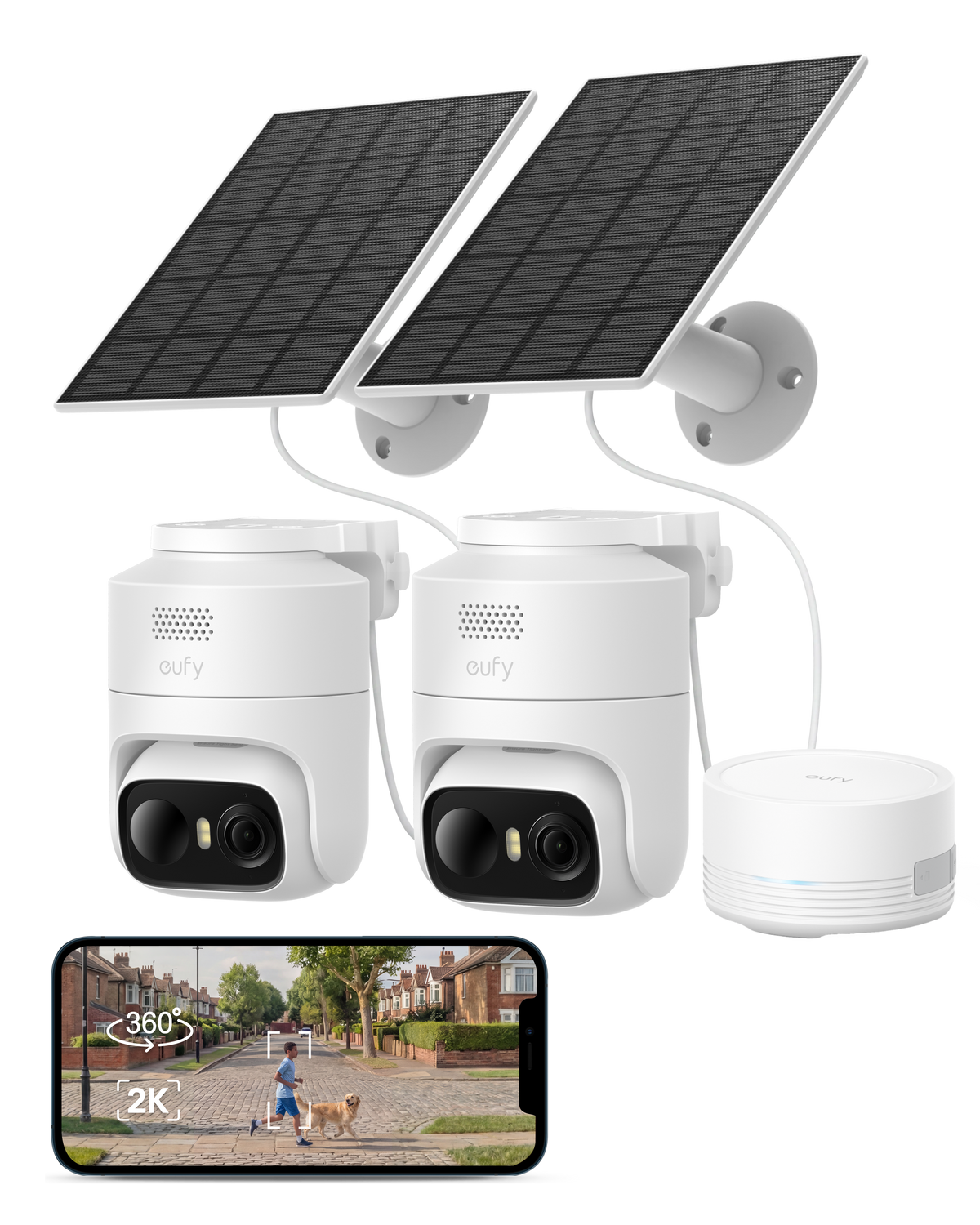 نظام كاميرات المراقبة eufyCam C37 – كاميرتان مع HomeBase Mini