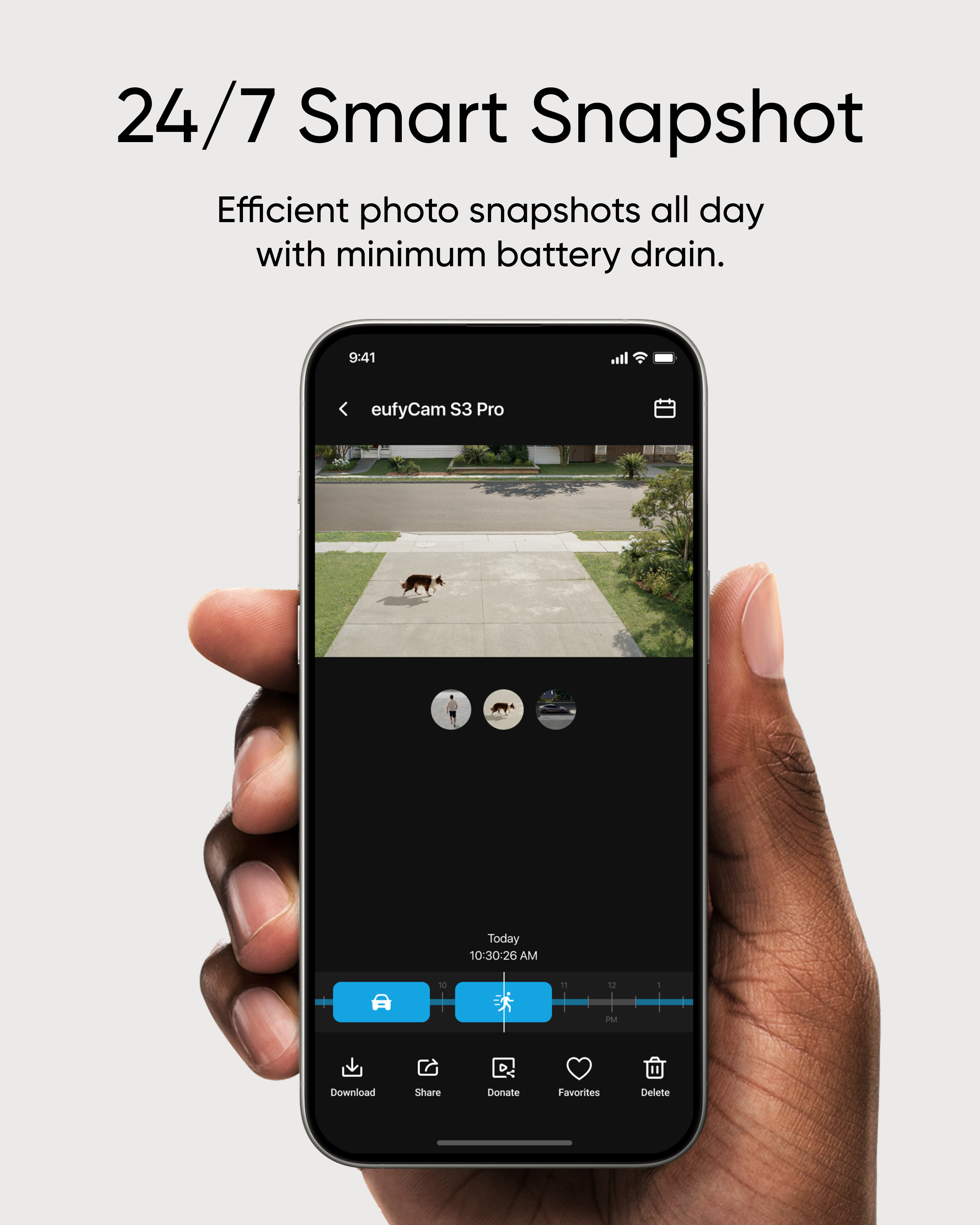 كاميرا مراقبة ذكية S3 Pro بكاميرتين بدقة 4K من Eufy | أبيض \ أسود