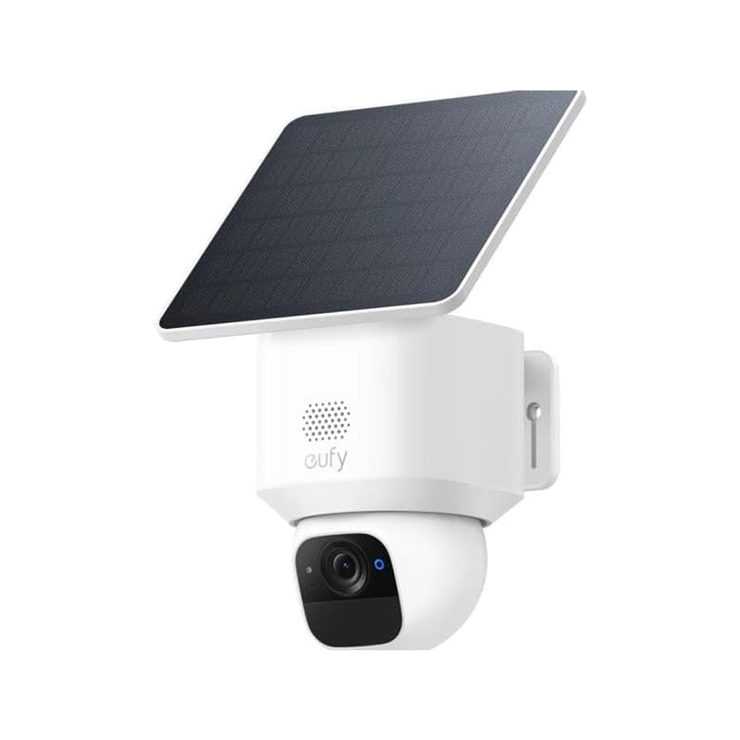 Anker Eufy SoloCam E30 Outdoor Security Camera 2K with AI Motion Detection, Solar Charging & Two-Way Audio | White