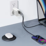 Asli Global Thundervolt Surge 45W Power Delivery GaN Dual USB-C Charger | White