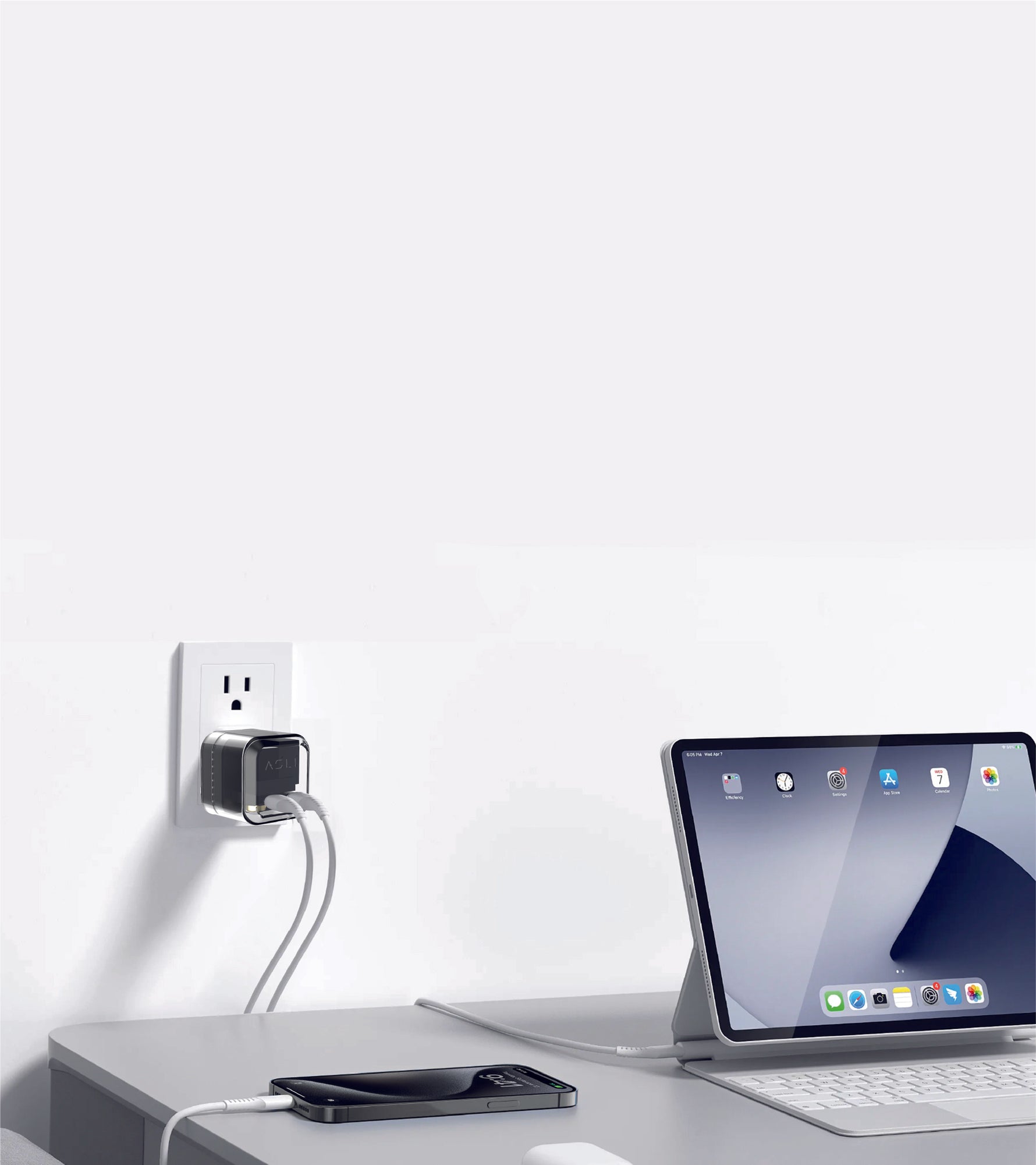 Asli Global Wall Charger 35W Dual Type-C ThunderVolt | Transparent