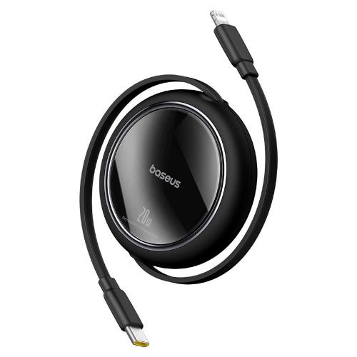 Baseus Free2Pull Retractable Charging Cable USB-C to Lightning 20W 1m | Cluster Black