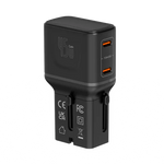 LZEL TravelPro Series Dual Port GaN Travel Wall Charger 45W I Dual Type-C Output I Global compatibility