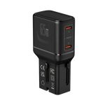LZEL TravelPro Series Dual Port GaN Travel Wall Charger 65W I Dual Type-C Output I Global compatibility