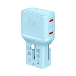 LZEL TravelPro Series Dual Port GaN Travel Wall Charger 65W I Dual Type-C Output I Global compatibility