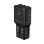 LZEL TravelPro Series Dual Port GaN Travel Wall Charger 65W I Dual Type-C Output I Global compatibility