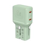 LZEL TravelPro Series Dual Port GaN Travel Wall Charger 65W I Dual Type-C Output I Global compatibility