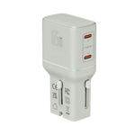 LZEL TravelPro Series Dual Port GaN Travel Wall Charger 65W I Dual Type-C Output I Global compatibility
