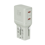 LZEL TravelPro Series Dual Port GaN Travel Wall Charger 65W I Dual Type-C Output I Global compatibility