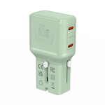 LZEL TravelPro Series Dual Port GaN Travel Wall Charger 65W I Dual Type-C Output I Global compatibility