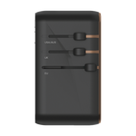 Momax 1-World 170W GaN 4-Port + AC Travel Adapter | Desert Titanium