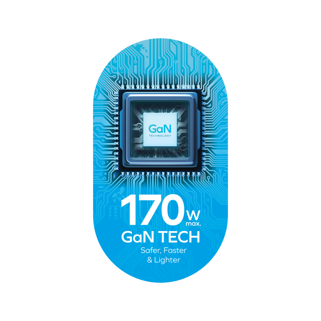 Momax 1-World 170W GaN 4-Port + AC Travel Adapter | Desert Titanium