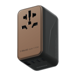 Momax 1-World 170W GaN 4-Port + AC Travel Adapter | Desert Titanium