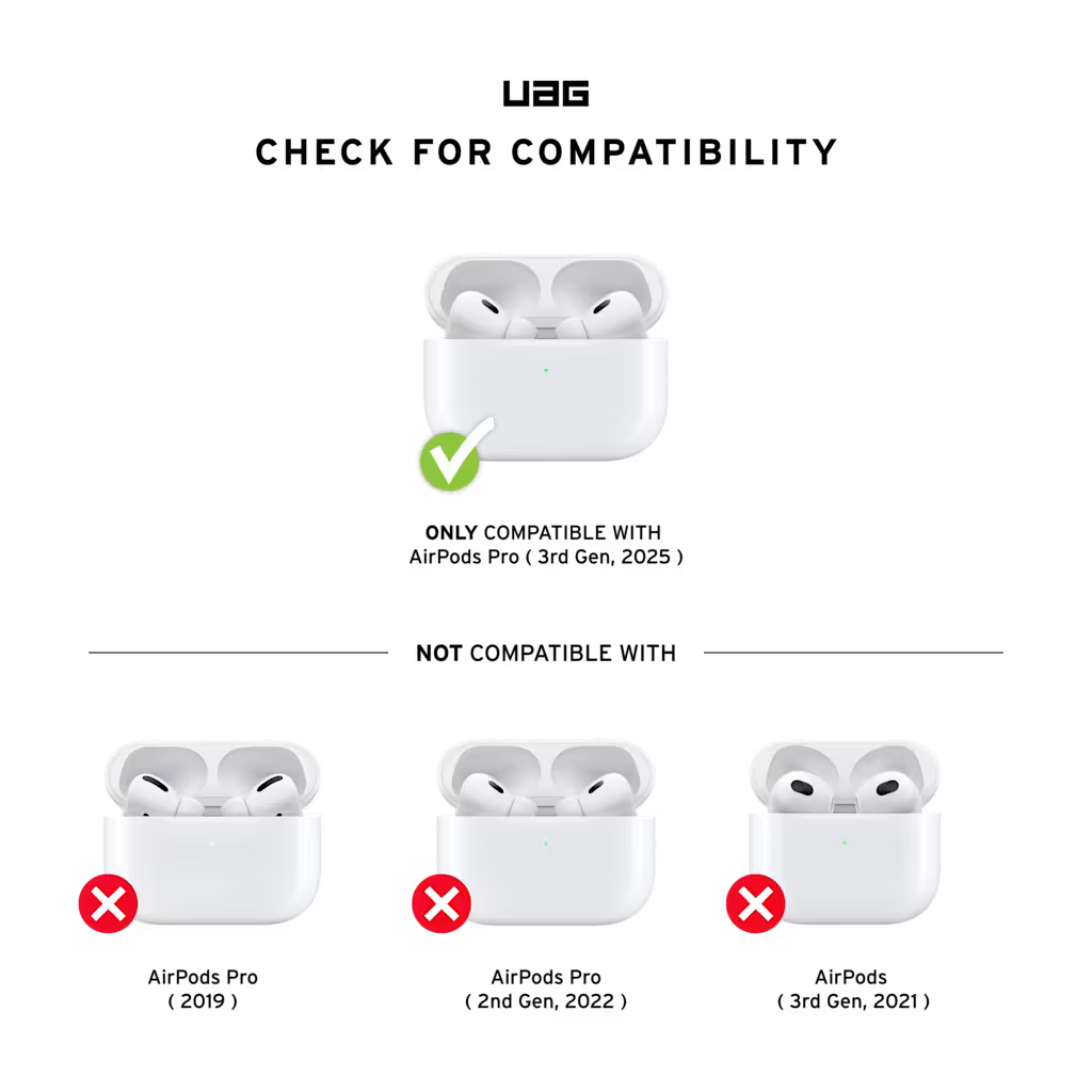 كڤر حماية UAG Scout لسماعات AirPods Pro 3 | أسود