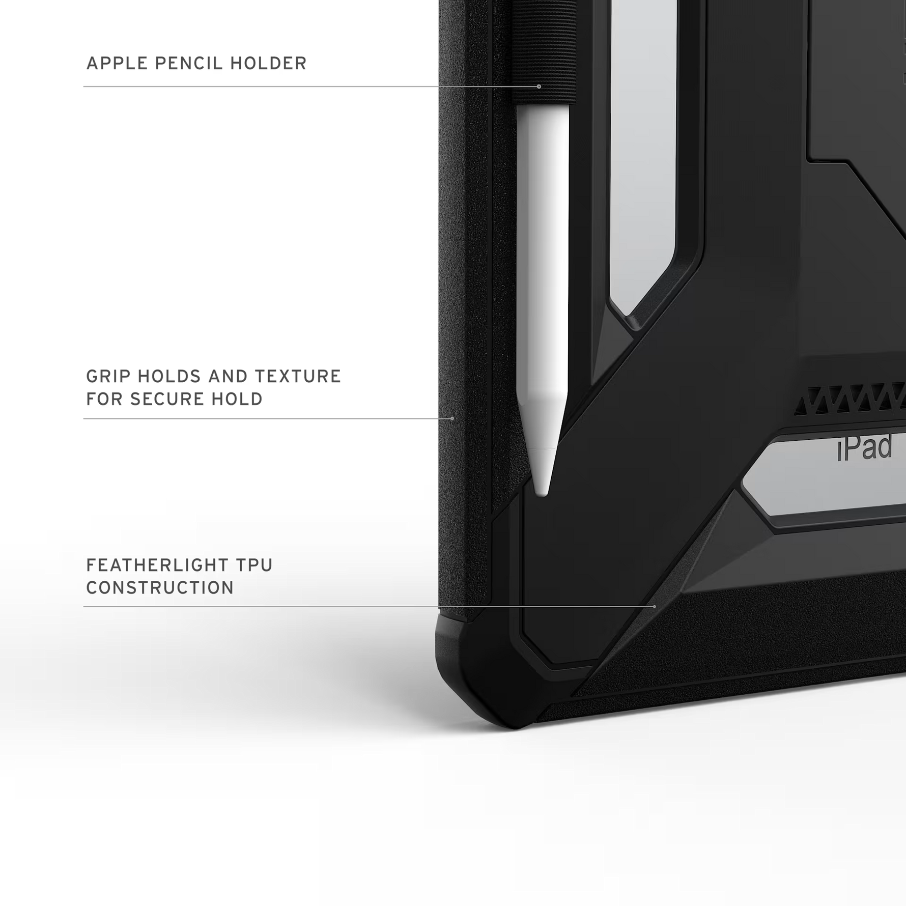 UAG Apple iPad 11" 11th Gen (A16) Scout+ Case | Black