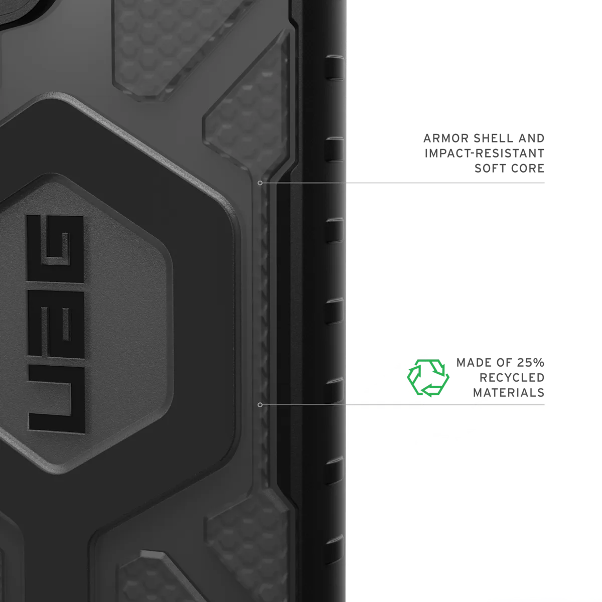 كڤر حماية athfinder الشفاف لهاتف Samsung Galaxy S25 Ultra مع MagSafe من UAG | رمادي