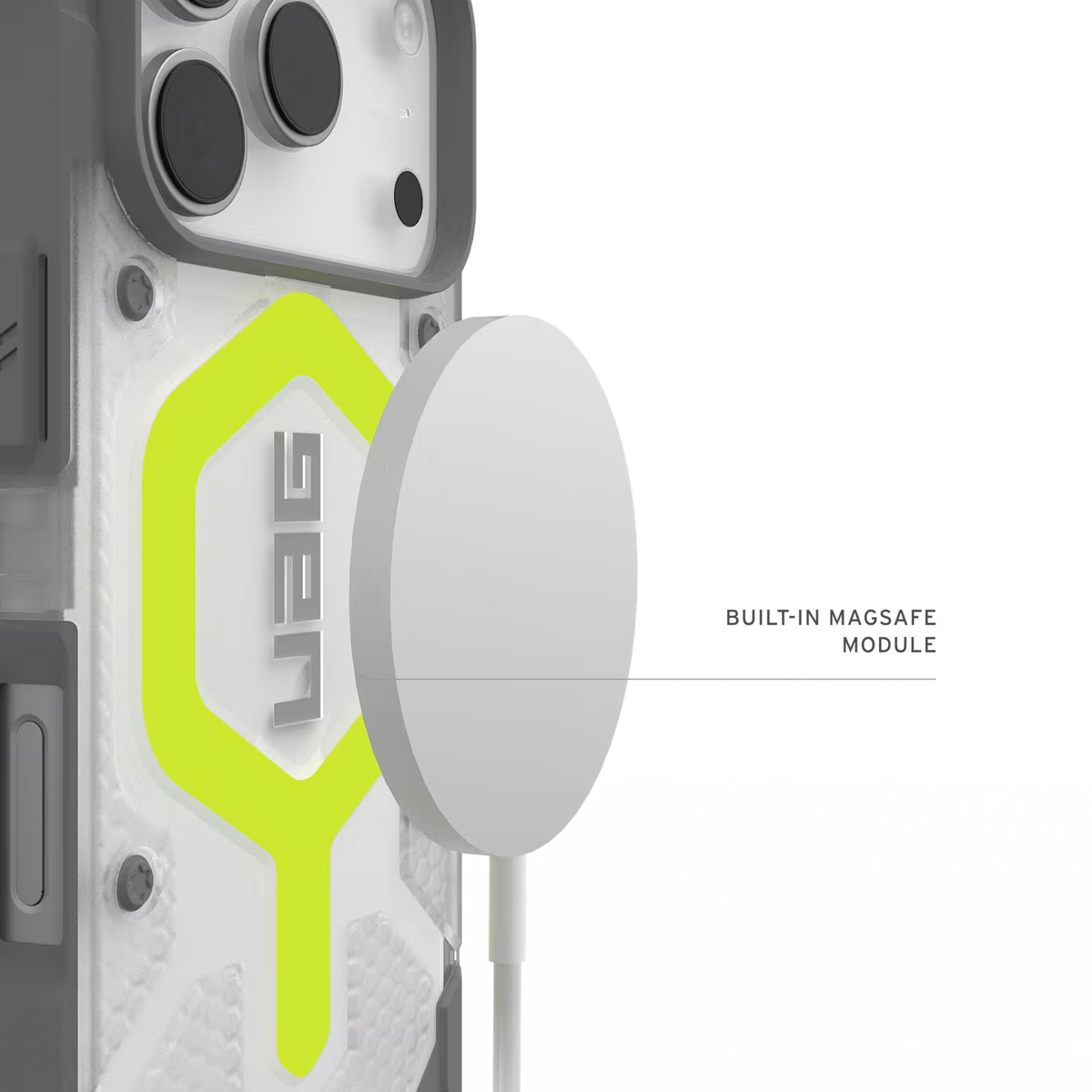 كڤر حماية UAG Pathfinder Clear متوافق مع MagSafe لهاتف iPhone 18 Pro / 17 Pro