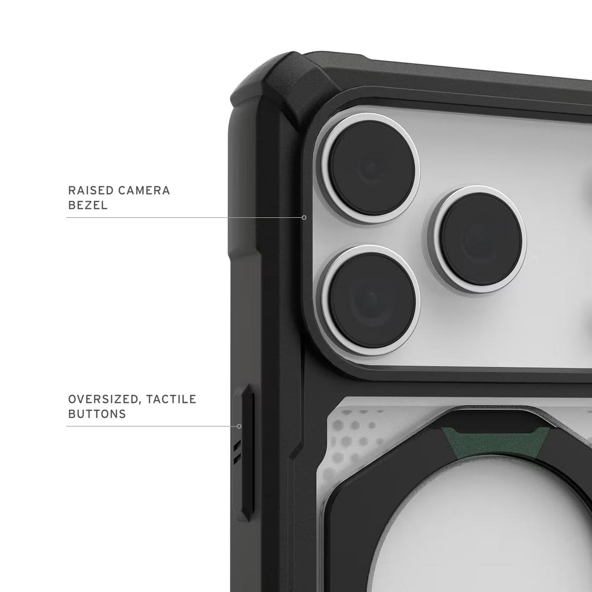 كڤر حماية UAG Plasma XTE متوافق مع MagSafe لهاتف iPhone 18 Pro / 17 Pro | أسود/شفاف