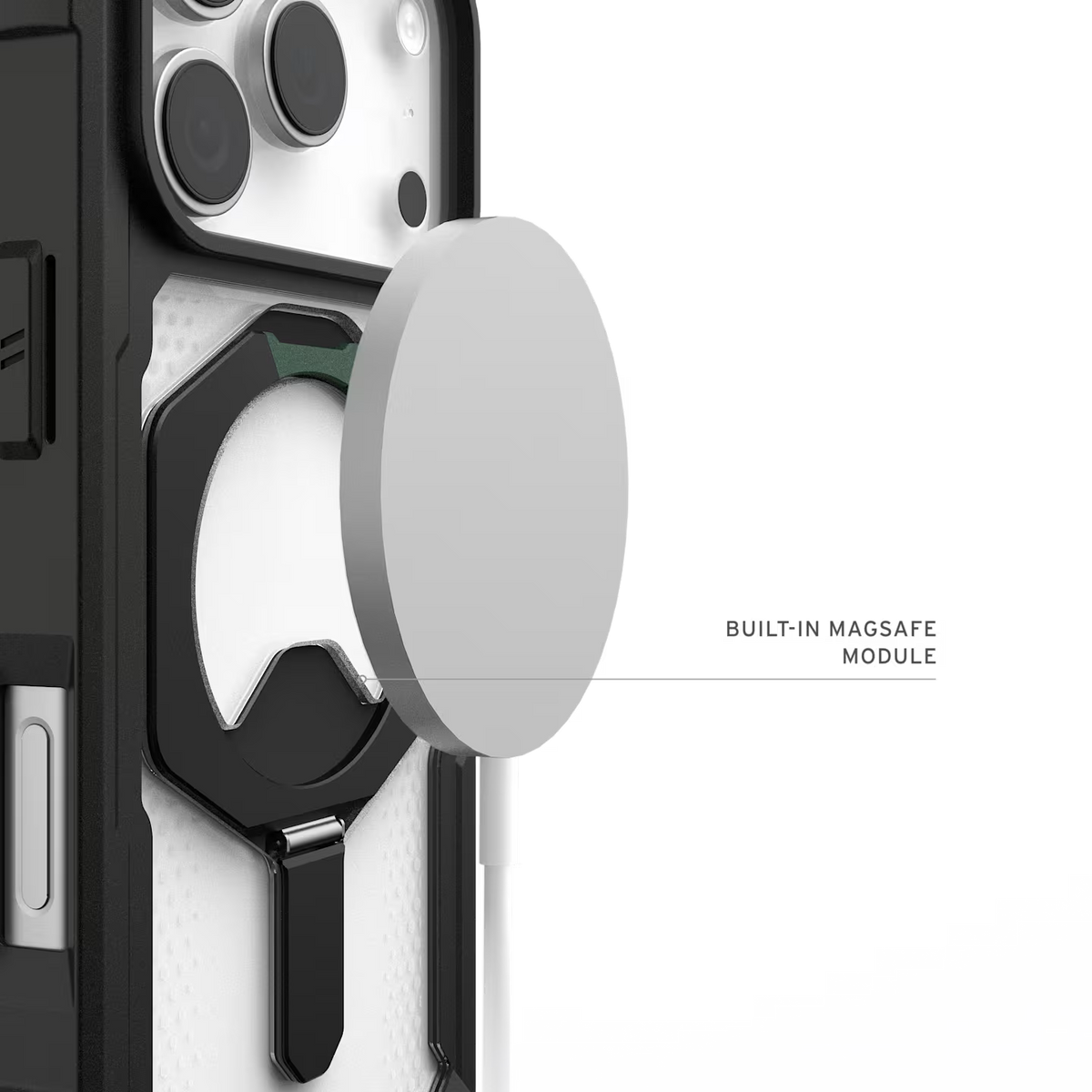 كڤر حماية UAG Plasma XTE متوافق مع MagSafe لهاتف iPhone 18 Pro / 17 Pro | أسود/شفاف