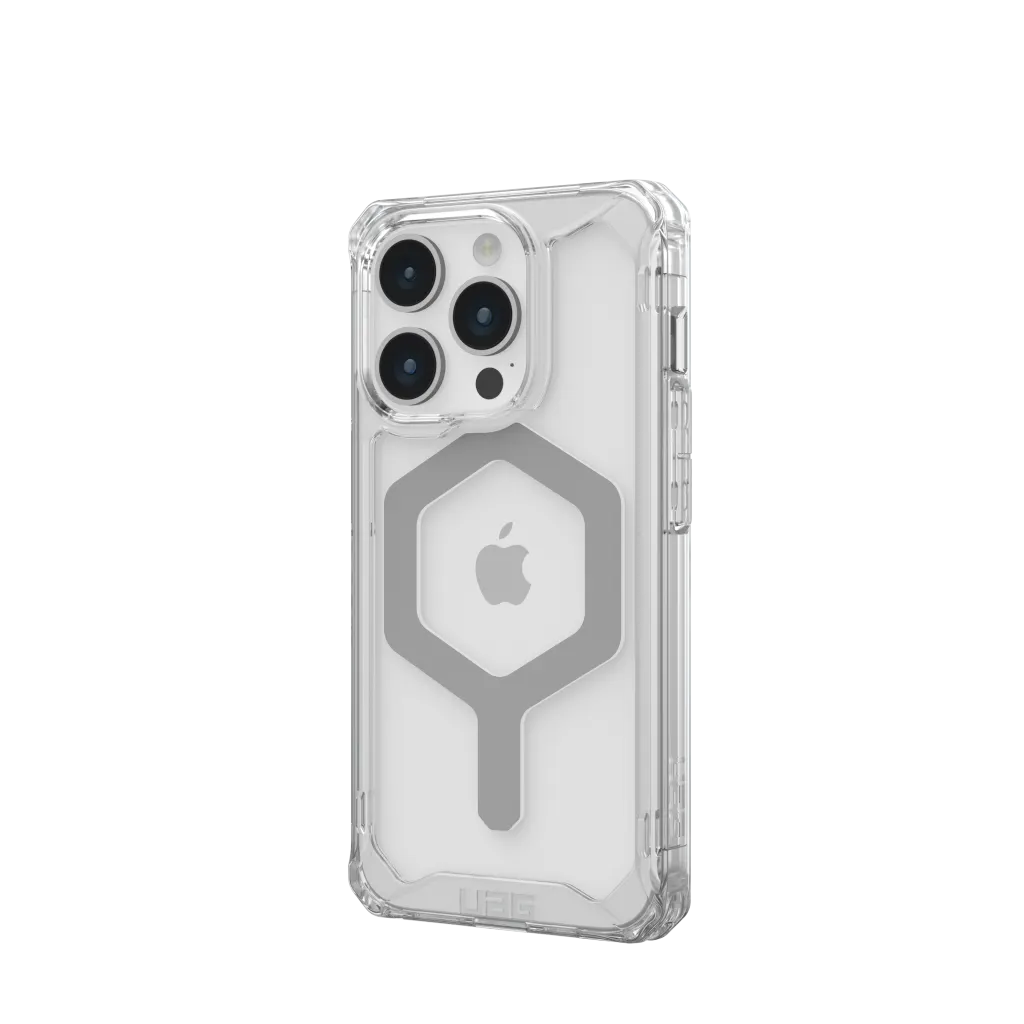 UAG iPhone 15 Pro Plyo MagSafe Case | ice/Silver