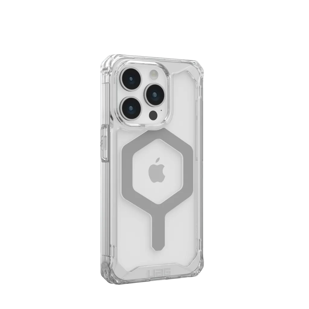 UAG iPhone 15 Pro Plyo MagSafe Case | ice/Silver