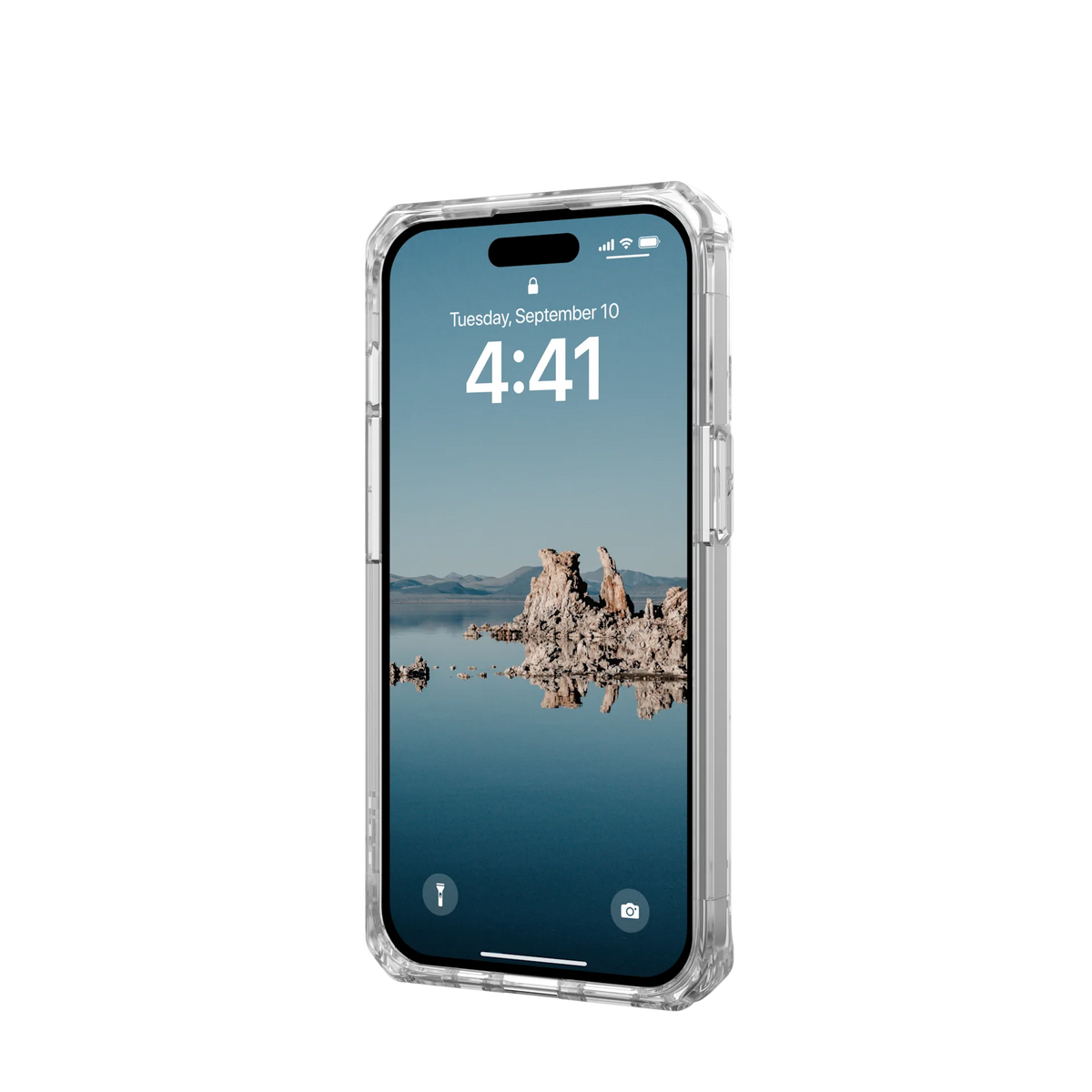 UAG iPhone 15 Pro Plyo MagSafe Case | Ice / White