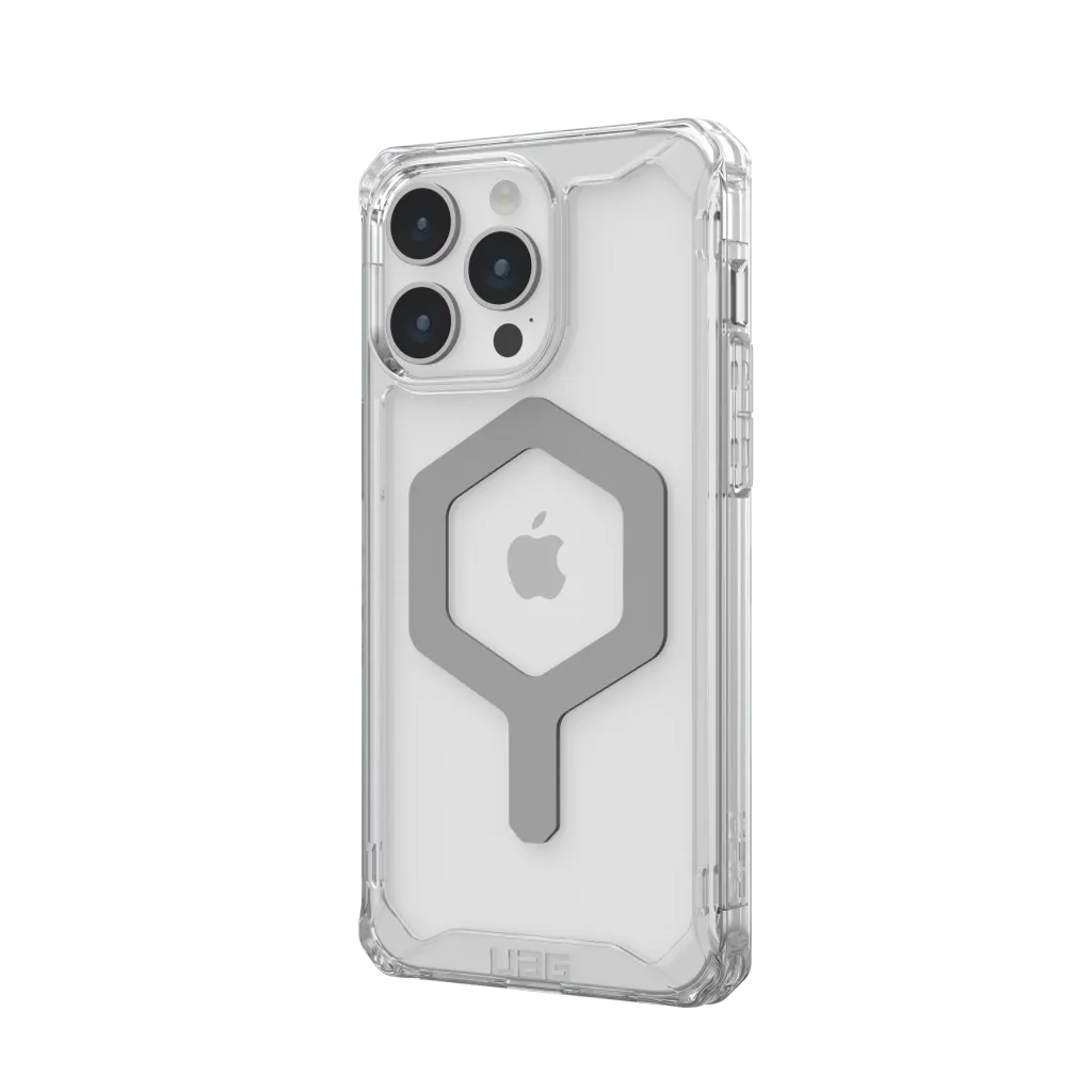 UAG iPhone 15 Pro Max Plyo Magsafe Case ice/silver