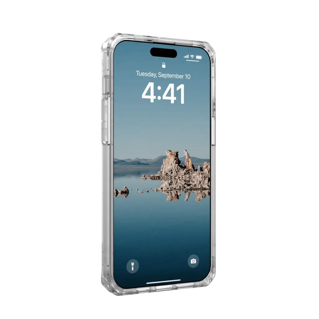UAG iPhone 15 Pro Max Plyo Magsafe Case ice/silver