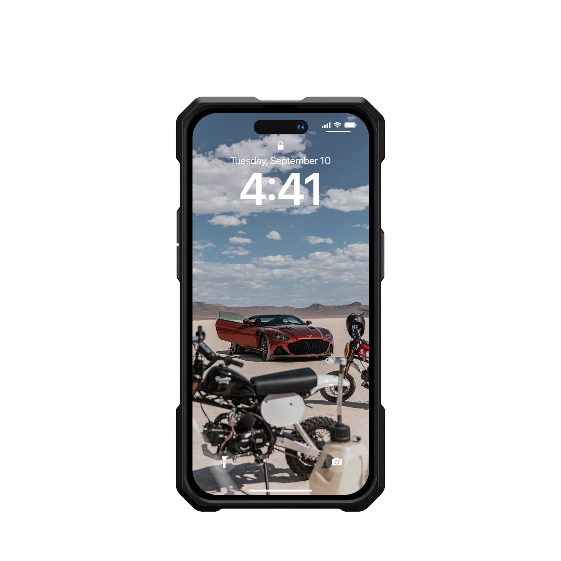 UAG Monarch Pro Cover For iPhone 14 Pro  | Clear Silver