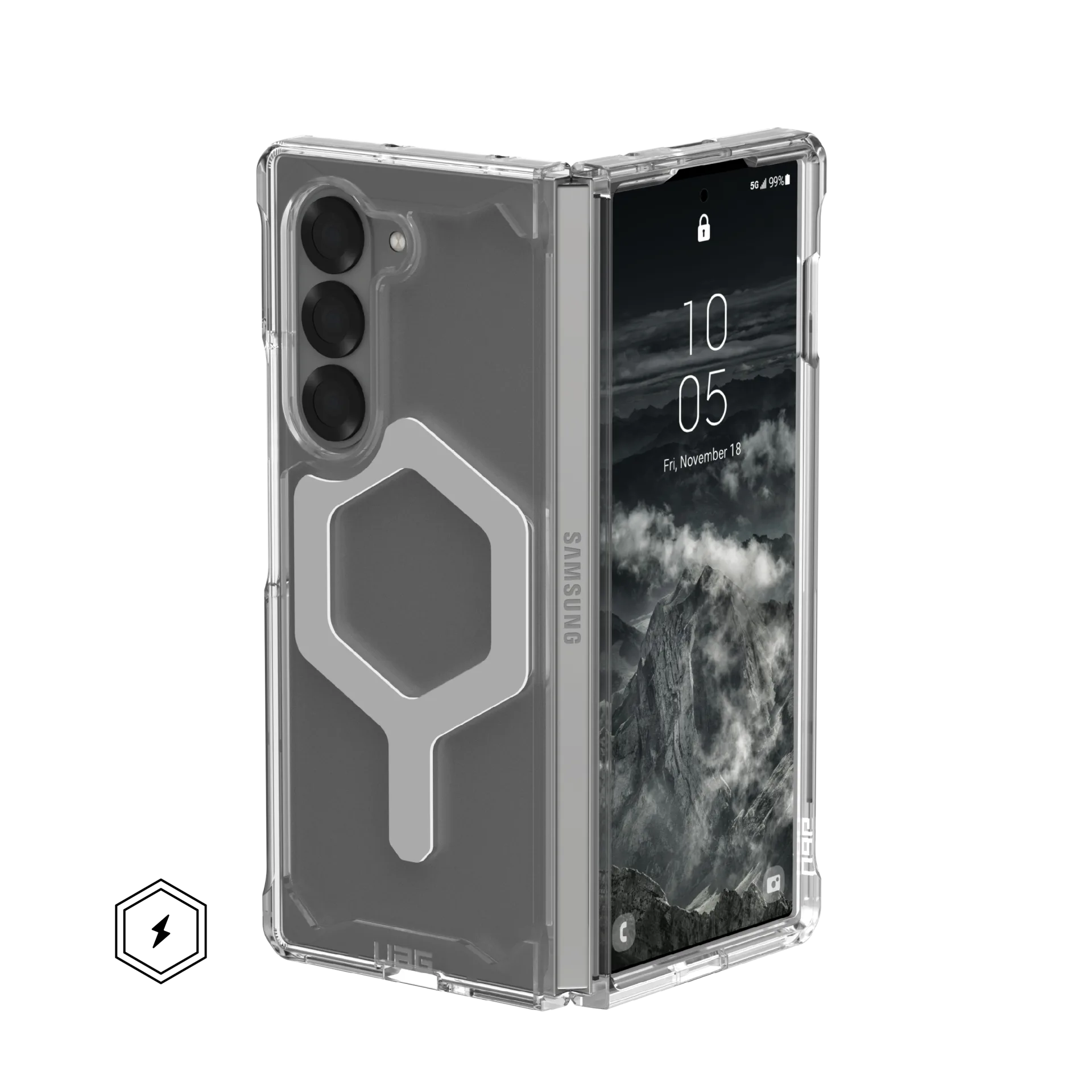 UAG Plyo Pro Magnetic Series Galaxy Z Fold6 Ice/Silver Case (2024)