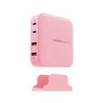 Momax Desktop Charger One Plug 70W 4-Port | Pink (UK)