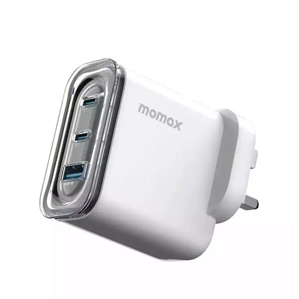 Momax 1-Charge Flow 3-Port 80W GaN Charger USB-C & USB-A