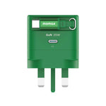 Momax 1-Charge+ GaN 35W charger with Retractable USB-C Cable | Green