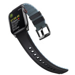 Uniq Apple Watch 41/30/38MM Linus Airosoft Silicone Strap | Midnight Black