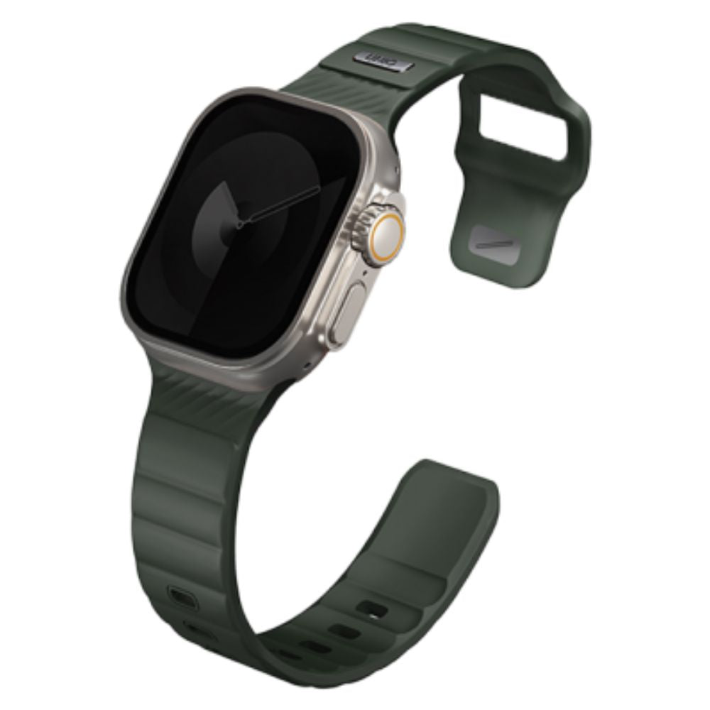 Uniq Stride Fkm Rubber Apple Watch Strap 49/45/44/42mm - Moss Green