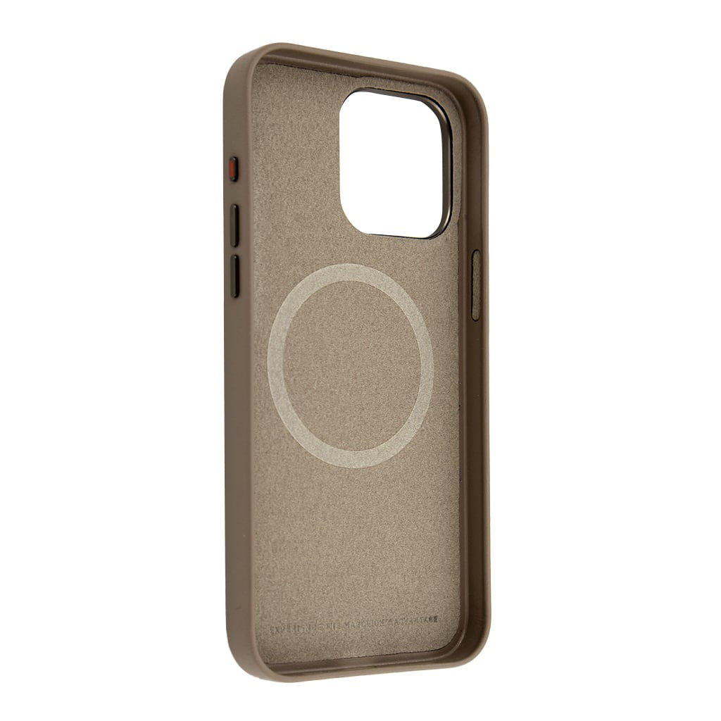 Uniq Lyden Leather Case For iPhone 15 Pro Yellow Flint | Grey