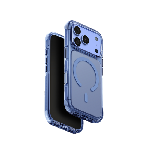 Uniq Hybrid MagClick Charging Combat Case for iPhone 18 Pro | Blue